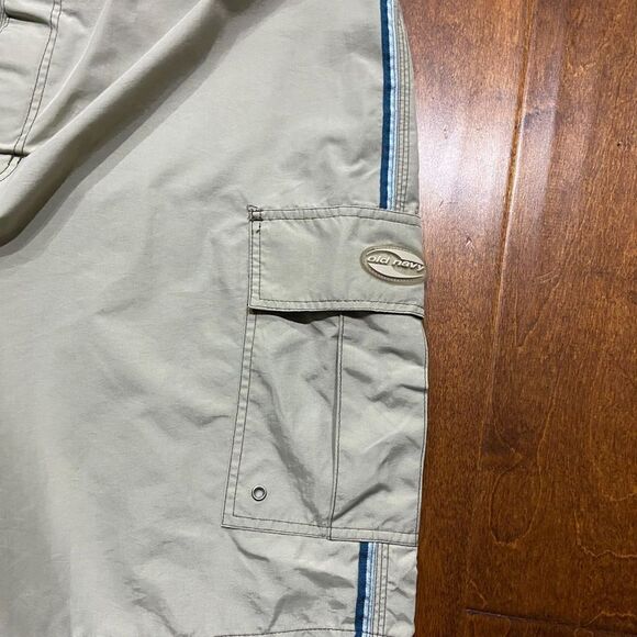 Old Navy Vintage Y2K Nylon Cargo Board Surf Trunks Shorts Khakis Men's Size XXL - Picture 4 of 9